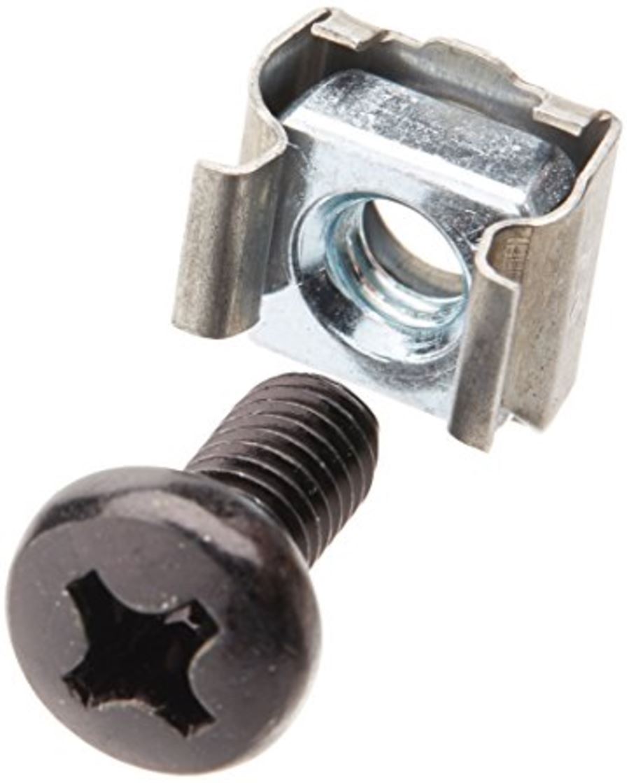 Astrotek M6 Cage Nuts  Screws Black Color Oxide Finish Phillips Drive Length Fully Threaded ~CAA-M6SCREW10