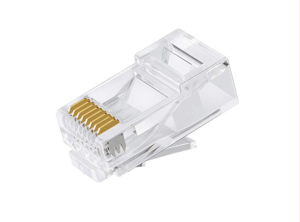 Astrotek CAT6 UTP -RJ45 Connector 8P8C Network Plug 3 Prong Blade 3U” Gold plating (50pcs/bag)