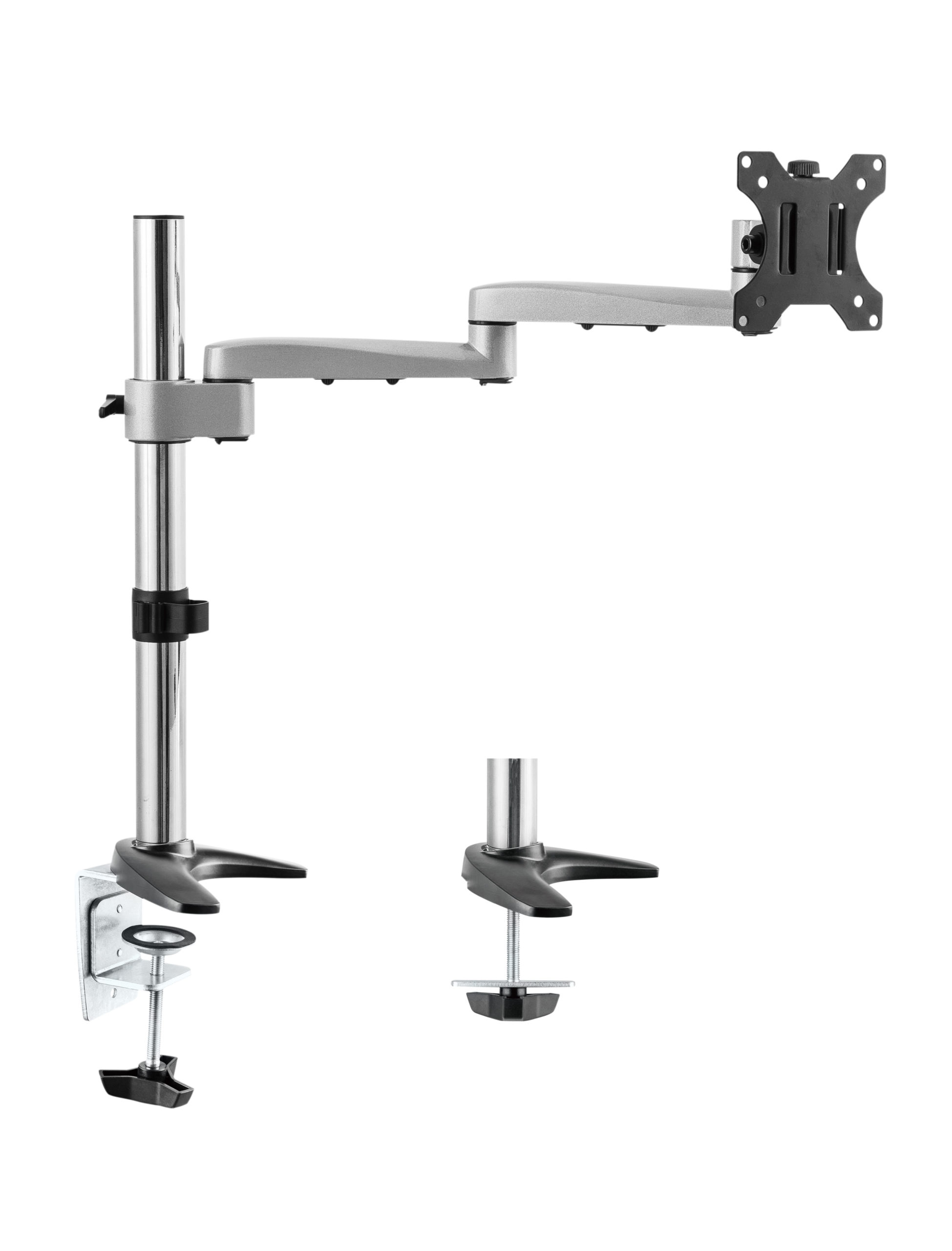Astrotek Monitor Stand Desk Mount 44cm Arm for Single LCD Display 21.5″ 22″ 23.6″ 24″ 27″ 8kg 30° tilt 180° swivel 360° rotate VESA 75×75 100×100