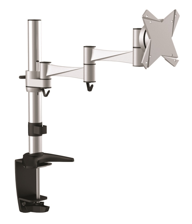 Astrotek Monitor Stand Desk Mount 43cm Arm for Single LCD Display 21.5″ 22″ 23.6″ 24″ 27″ 8kg 15° tilt 180° swivel 360° rotate VESA 75×75 100×100